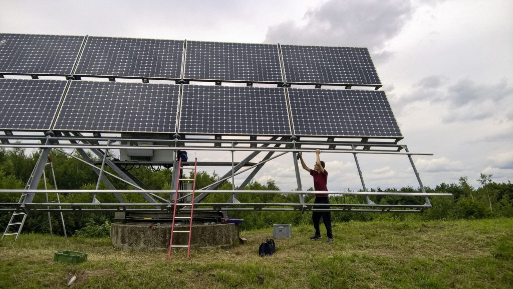 Nachgeführte PV Anlage